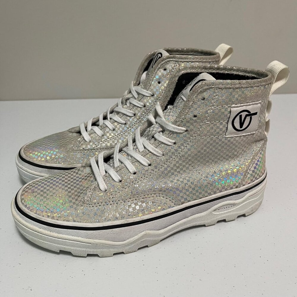 Vans Sentry Suede Holographic Chunky Sneakers US 8